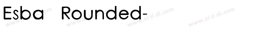 Esba   Rounded字体转换